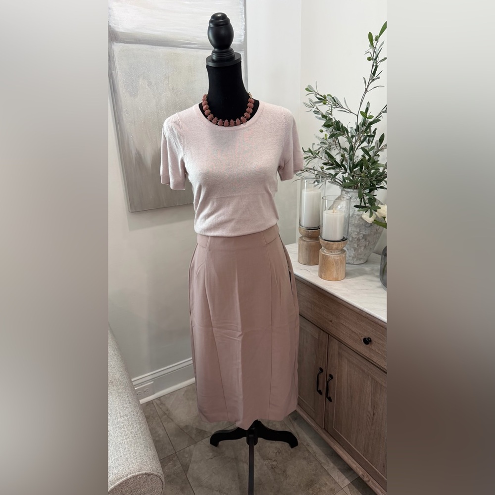 NWT Eva Mendes for New York & Company Dark Lilac Pencil Skirt - Picture 2 of 8